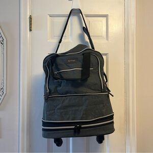 Biaggi Zipsak Boost Expandable Underseat Carry-On Gray